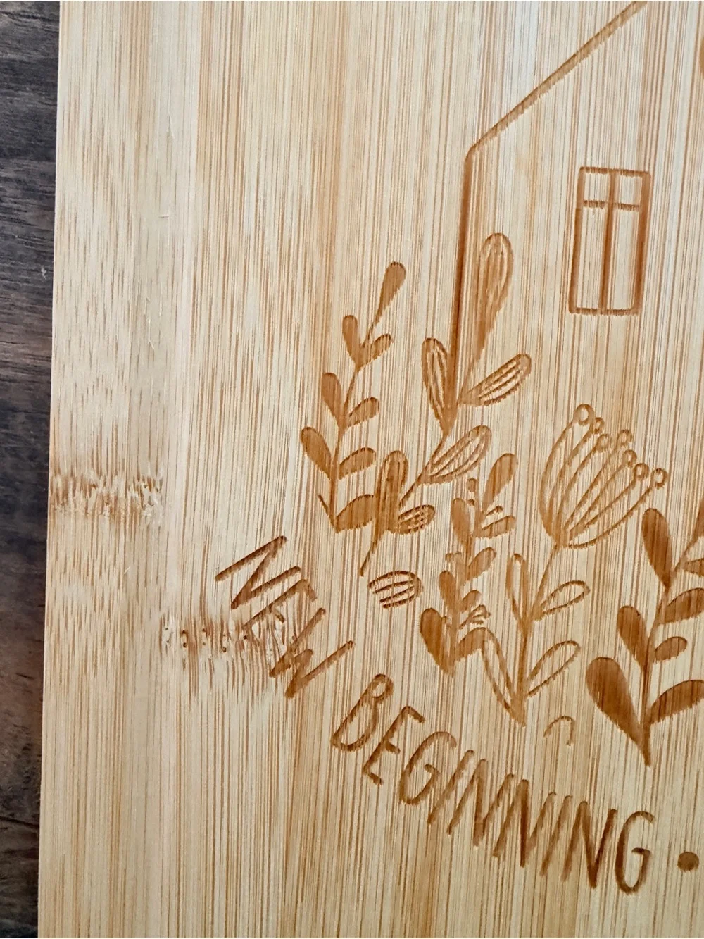 Bamboo Wood Cutting Serving Board - 